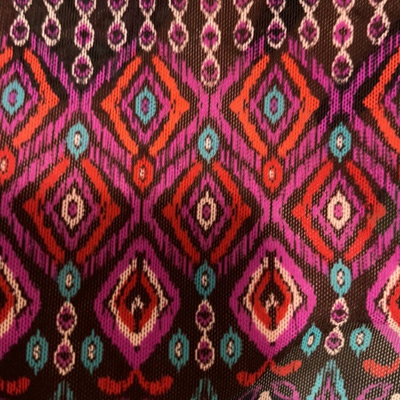 NWT- Bathing suit top. Sheer bottom Sz SM. Aztec - Picture 7 of 9